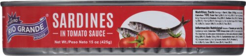Rio Grande® Foods Sardines in Tomato Sauce Perspective: back