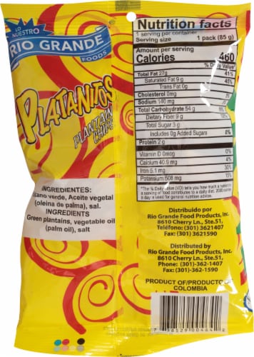 Rio Grande® Foods Platanitos Plantain Chips Perspective: back