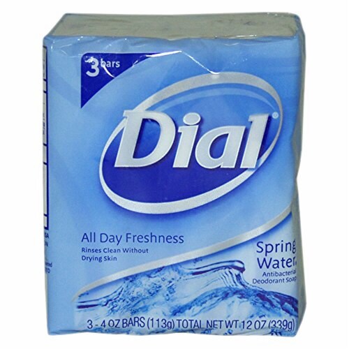 Dial Antibacterial Deodorant Bar Soap Spring Water (Pack of 7) Perspective: back