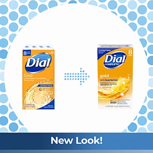 Dial Gold Antibacterial Deodorant Bar Soap (Pack of 3) Perspective: back