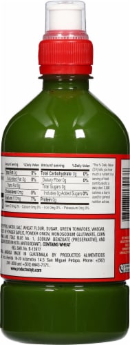 Picama's Jumbo Salsa Brava Green Hot Sauce Perspective: back