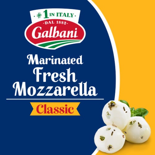 Galbani Mozzarella Fresca Marinated Fresh Mozzarella Balls Perspective: back