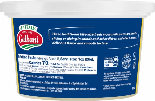 Galbani Mozzarella Fresca Bocconcini Perspective: back