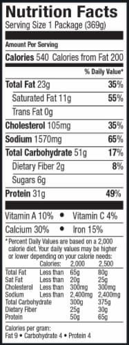 Boston Market® Chicken Bacon Ranch Pasta Frozen Meal Perspective: back