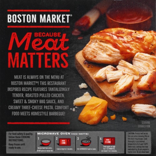 Boston Market Pulled Chicken Bowl with Sweet & Smoky BBQ Sauce Frozen Meal Perspective: back