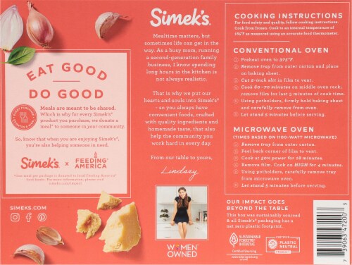 Simek's® Meat and Sauce Lasagna Perspective: back