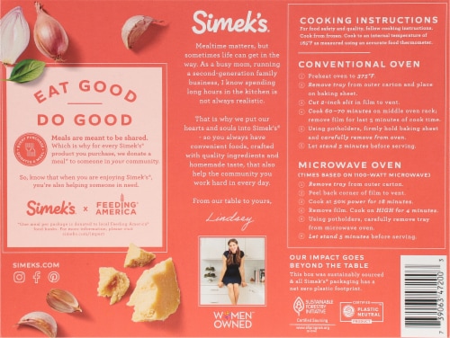Simek's® Meat and Sauce Lasagna Perspective: back