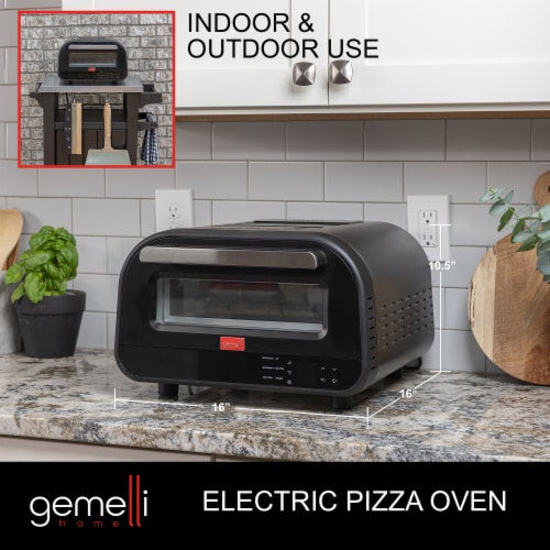 Gemelli Home Pizza Oven Electric Indoor and Outdoor Pizza Maker Up to 750F Countertop Piz 1 unit Pick n Save