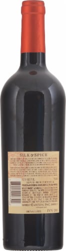 Silk And Spice Red Blend Wine Perspective: back