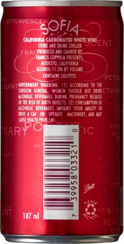 Sofia Mini Blanc De Blancs California Perspective: back