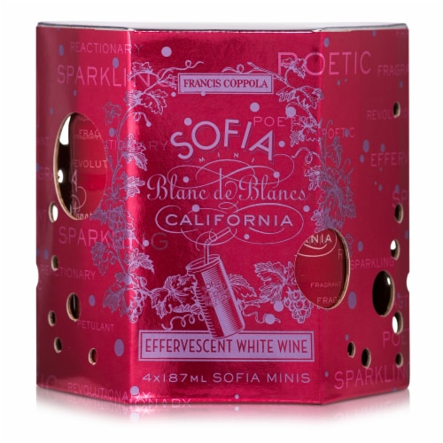 Sofia Mini Blanc de Blancs California Sparkling White Wine Perspective: back