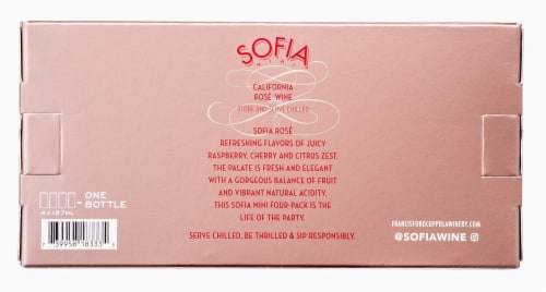 Francis Coppola Sofia Rose Wine Perspective: back