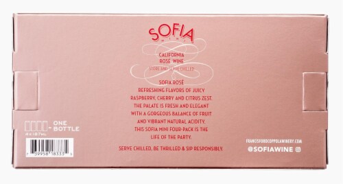 Francis Coppola Sofia Rose Wine Perspective: back