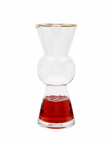 Narrow Pitcher with Gold Rim Perspective: back