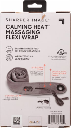 Sharper Image Calming Heat Massaging Flexi Wrap Perspective: back