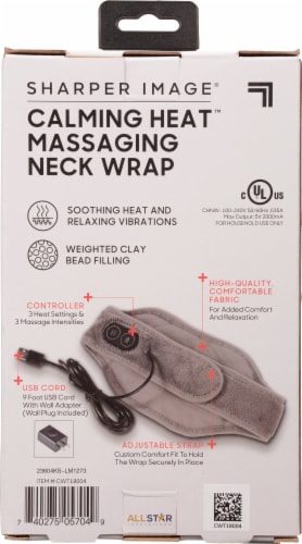 Sharper Image Neck Wrap, Massaging, Calming Heat