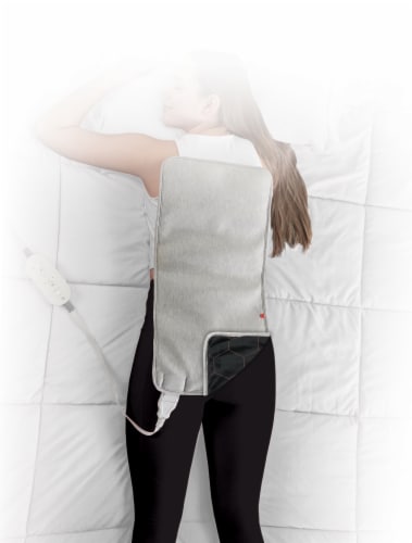 Sharper Image Calming Heat Copper & Charcoal Massaging Weighted Heating Pad Perspective: back