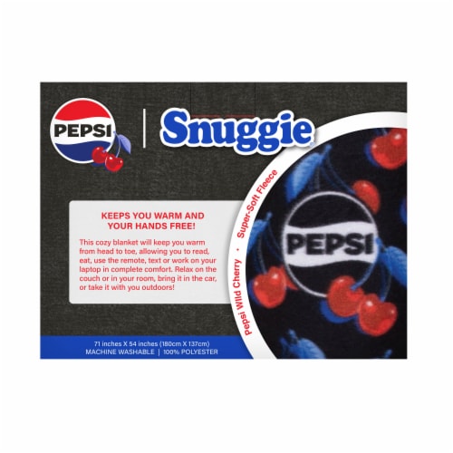 Snuggie® Fleece Pepsi Wild Cherry Perspective: back