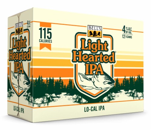 Bell's Light Hearted IPA Craft Beer Perspective: back
