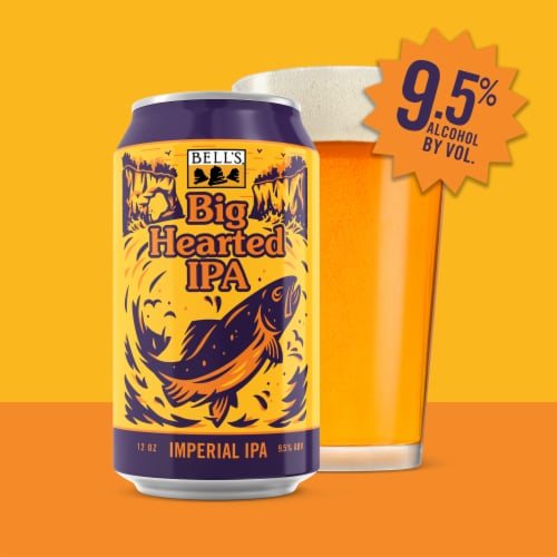 Bell's® Big Hearted IPA Craft Beer Perspective: back