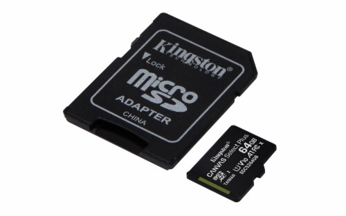 Kingston Canvas Select Plus 64GB Micro SD Memory Card Perspective: back