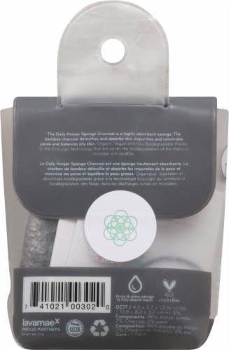 Daily Concepts  Your Konjac Sponge Charcoal Perspective: back