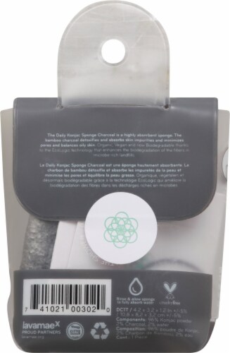 Daily Concepts  Your Konjac Sponge Charcoal Perspective: back