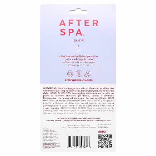 AfterSpa Exfoliating Gloves - 1 Pair Perspective: back