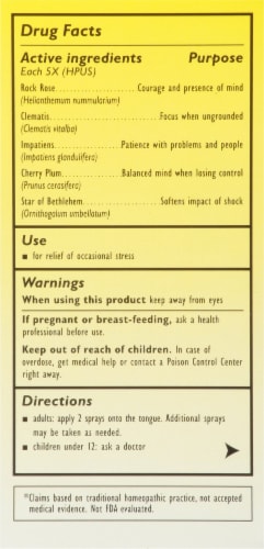Bach® Rescue Remedy Spray Perspective: back
