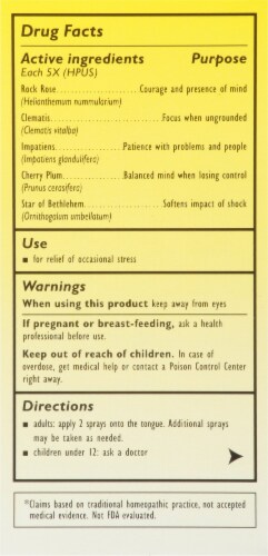 Bach® Rescue Remedy Spray Perspective: back
