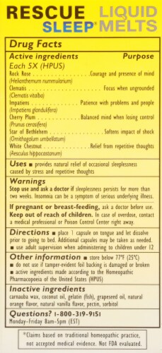 Bach® Rescue Sleep® Liquid Melts Perspective: back