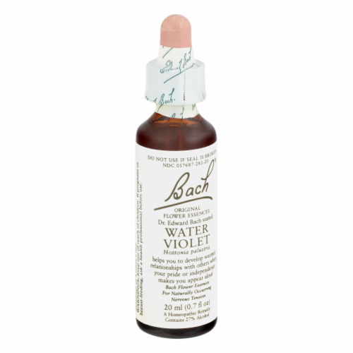 Bach® Original Flower Remedies Water Violet Perspective: back