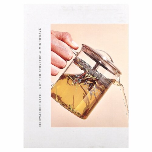 Rishi Tea Simple Brew™ Borosilicate Glass Teapot - 13.5 fl oz (400 ml) Perspective: back