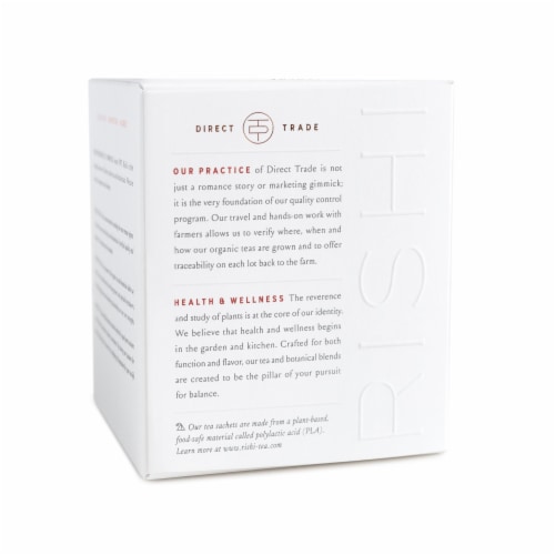 Rishi Tea Organic English Breakfast Black Tea Perspective: back