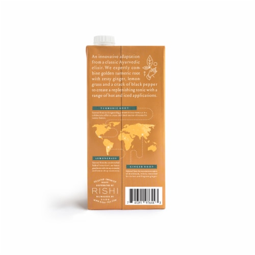 Rishi Tea Organic Turmeric Ginger Chai Tea Concentrate Perspective: back