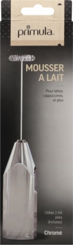 Primula® Handheld Battery Operated Milk Frother - Chrome Perspective: back