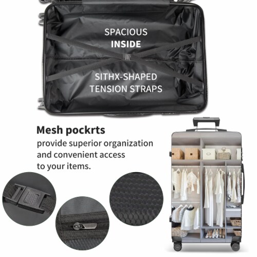 Luggage Sets 3 Pcs Spinner Suitcase With TSA Lock Lightweight 20