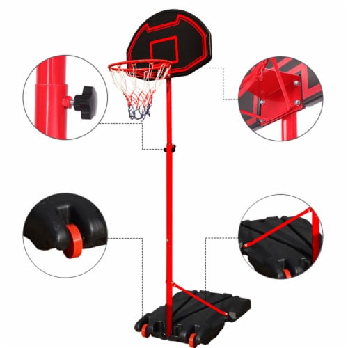 SUGIFT Portable Height Adjustable Basketball Hoop For Kids
