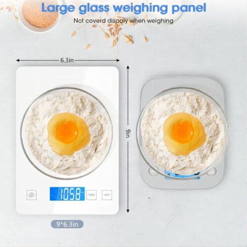 Sugift USB Rechargeable Food Scale, 22lb Digital Kitchen Scale Perspective: back