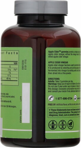 New Nordic® Apple Cider™ Dietary Supplement Gummies Perspective: back