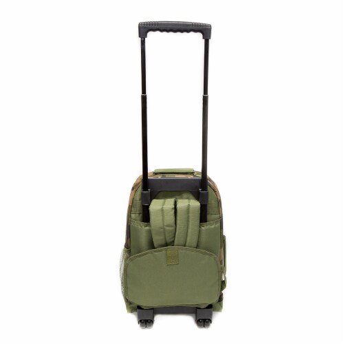 Everest Woodland Camo Classic Wheeled Backpack Perspective: back