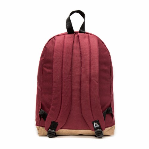 Everest Suede Bottom Backpack - Burgundy Perspective: back