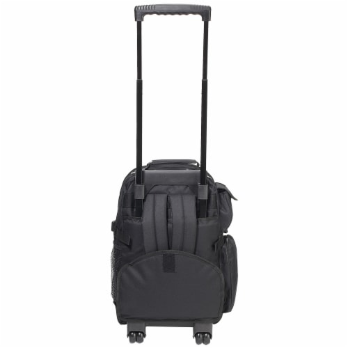 Everest Deluxe Wheeled Backpack - Black Perspective: back