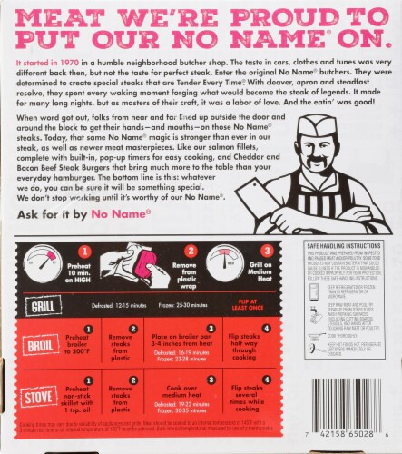 No Name® Original Boneless Beef Bottom Sirloin Steaks Perspective: back