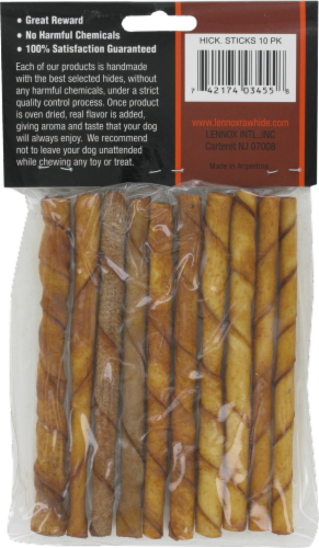 Bravo Hickory Smoked Rawhide Sticks Perspective: back