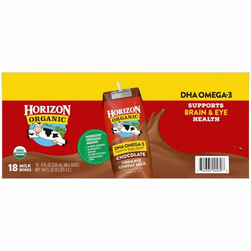 Horizon Organic BEVERAGE,CHOCOLAT,MILK,18 430 Perspective: back