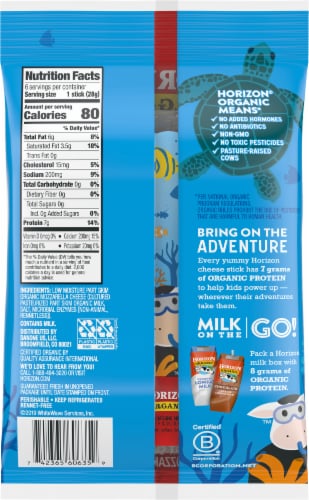 Horizon Organic® Mozzarella String Cheese Perspective: back