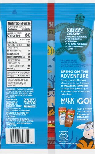 Horizon Organic® Mozzarella String Cheese Perspective: back