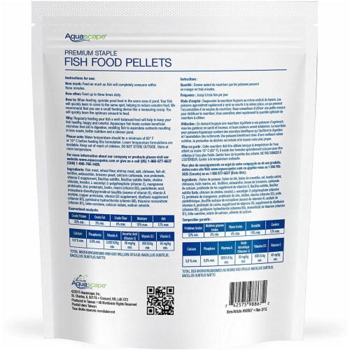 Aquascape 98867 500g Premium Staple Fish Food Pellets Perspective: back