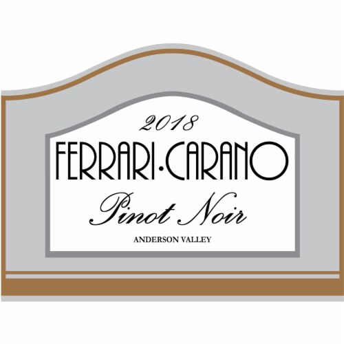 Ferrari Carano Pinot Noir California Red Wine Perspective: back